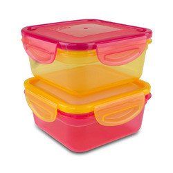 Cool Gear Air Tight Food Lunch Box Container 1.85 CUP BPA-free 2-Pack