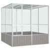 Bird Cage Gray 84.1"x85.6"x83.3" Galvanized Steel