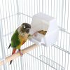 51" Medium Bird Cage with Open Play Top;  White