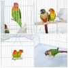 51" Medium Bird Cage with Open Play Top;  White