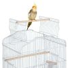 51" Medium Bird Cage with Open Play Top;  White