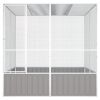 Bird Cage Gray 84.1"x85.6"x83.3" Galvanized Steel