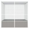 Bird Cage Gray 84.1"x85.6"x83.3" Galvanized Steel