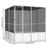 Bird Cage Gray 84.1"x85.6"x83.3" Galvanized Steel