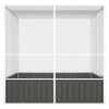 Bird Cage Anthracite 84.1"x85.6"x83.3" Galvanized Steel