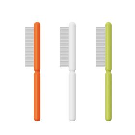 Ai Wo Pet Comb Cat Row Comb Dog Comb Special Stainless Steel Dense Teeth to Remove Floating Hair One Piece for Cross border Shipping (colour: Stick Ice Teeth, Specifications: white)
