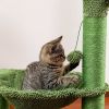 Indoor with Large House Natural Sisal Rope Cactus Cat Tree Condo