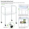 64" Rolling Bird Cage with Rolling Black Stand and Perch